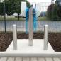 Preview: Rammschutz-Poller aus Edelstahl Ø 101,6 mm – für Ladesäulen Industrie und Zufahrten